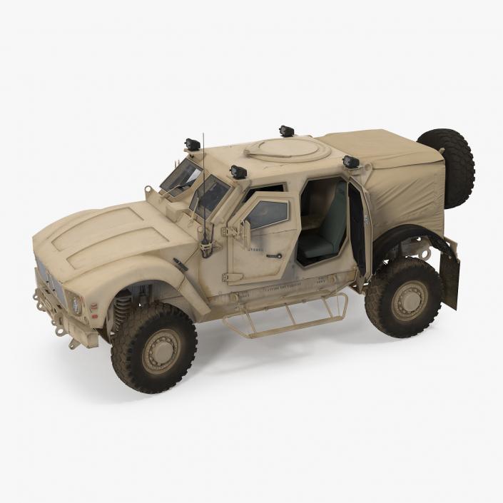Oshkosh M-ATV Protected Military Vehicle Rigged 3D
