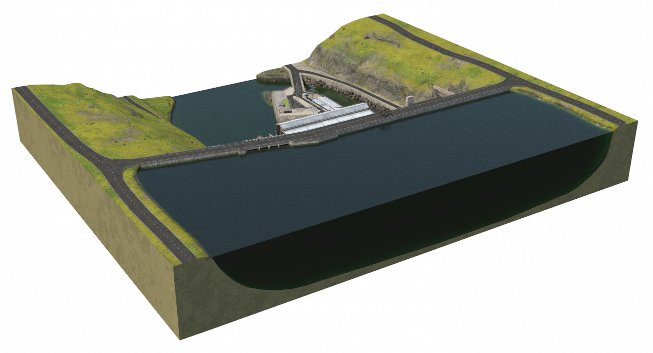 Hydroelectric Dam 3D