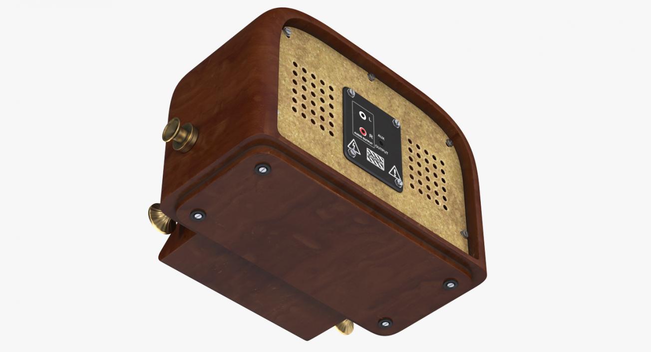 3D Vintage Radio model