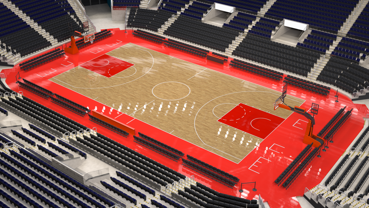 3D Basketball Court
