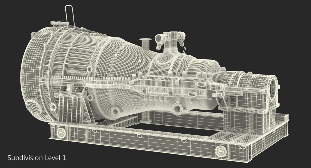 3D Steam Turbine Generic