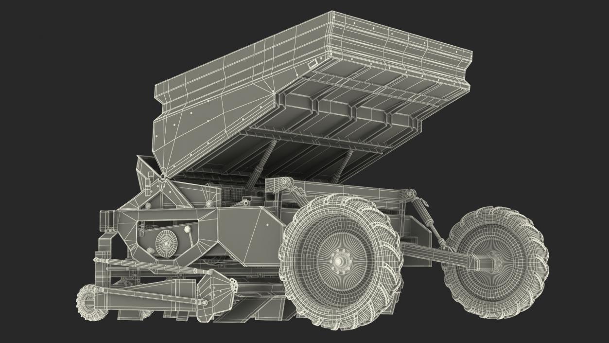 Miedema Structural 4000 Potato Planter Green Used 3D model