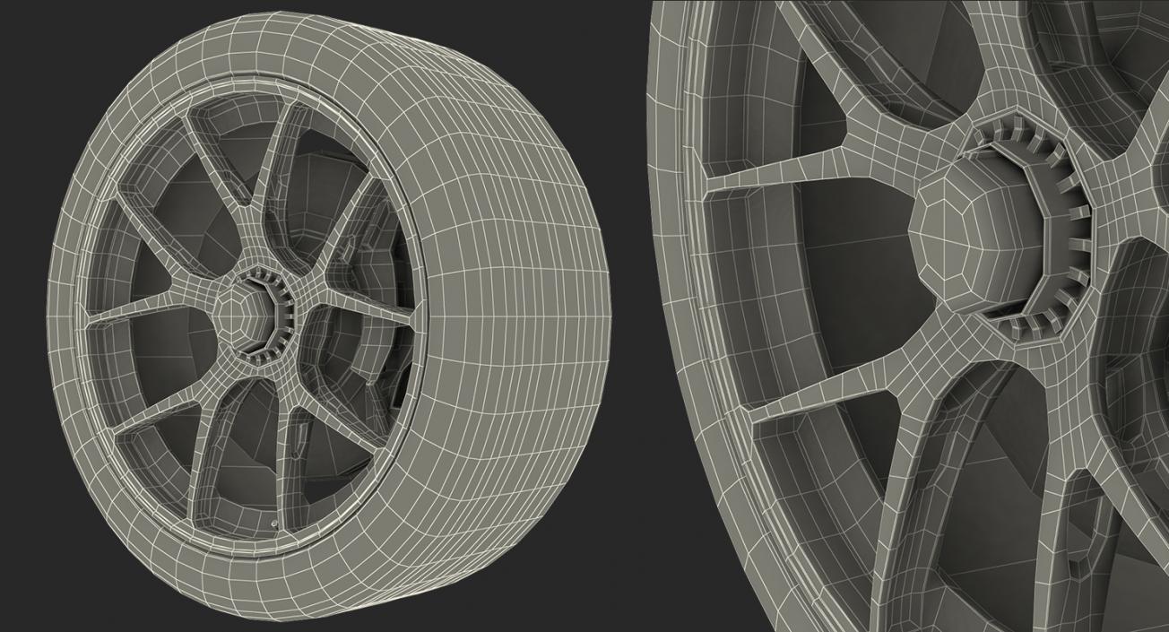 Toyota Racing Wheel 3D model