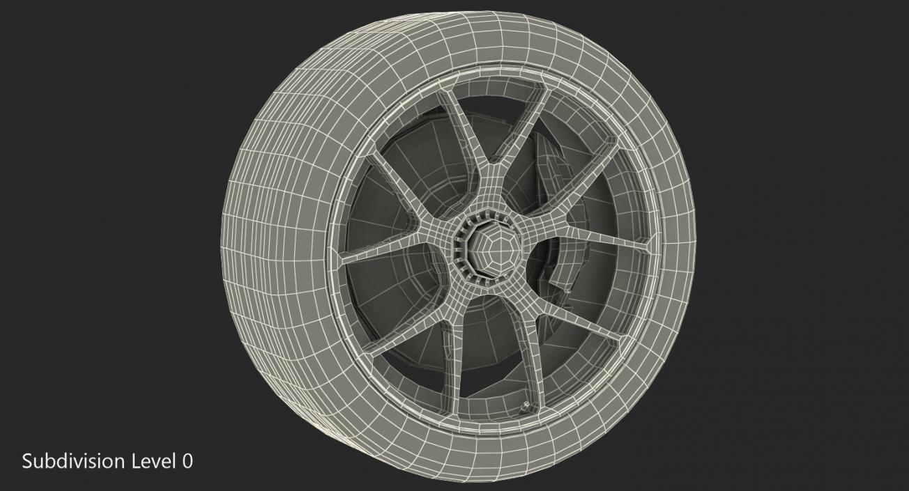 Toyota Racing Wheel 3D model