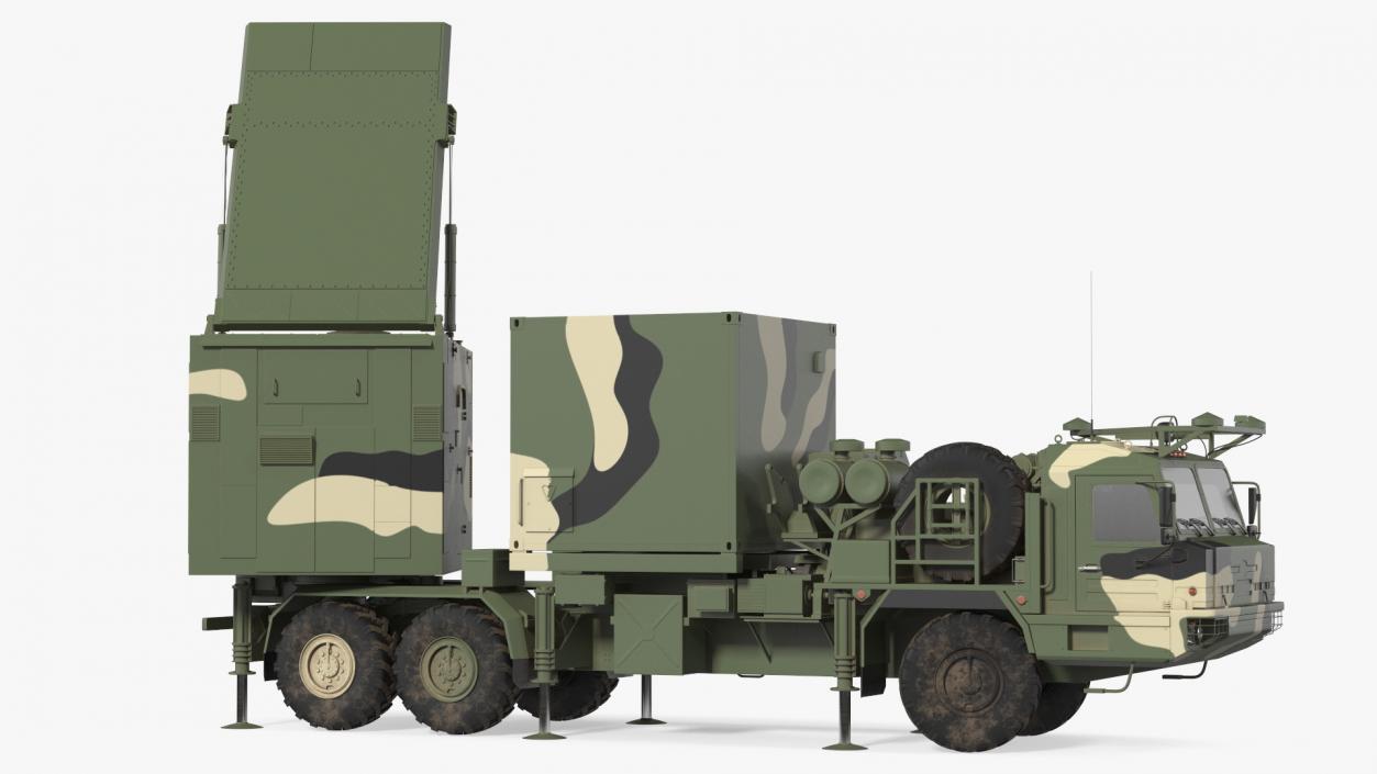Camouflage Mobile Tracking Radar Vityaz 50R6 3D model