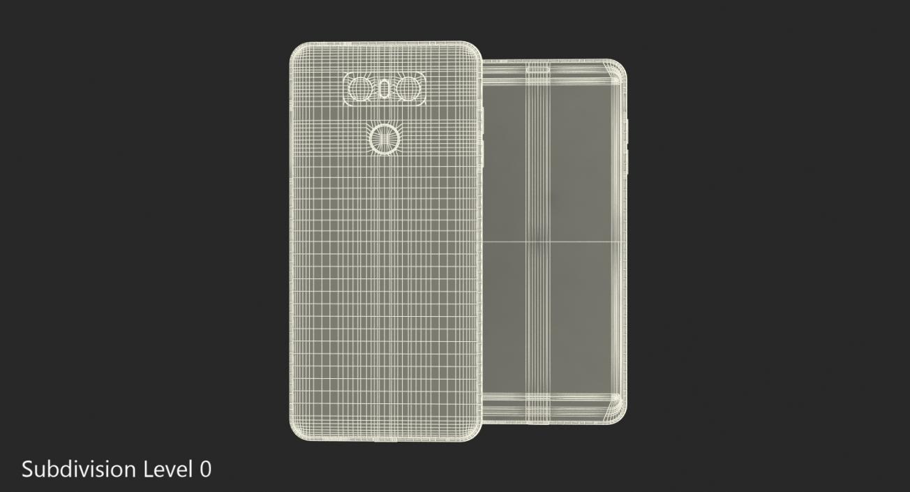 3D LG G6 Ice Platinum model