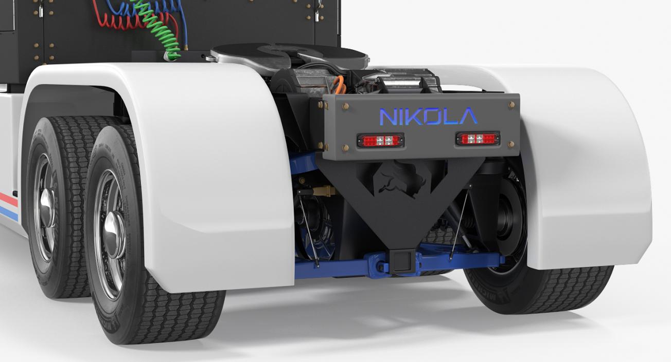 Nikola One Electric Semi Truck Rigged 3D