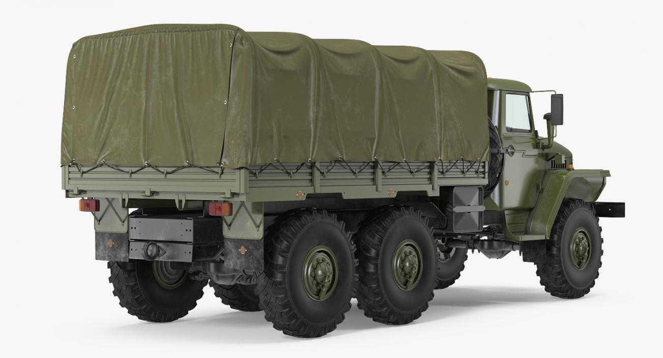 3D URAL 4320 Truck Off Road 6x6 Vehicle