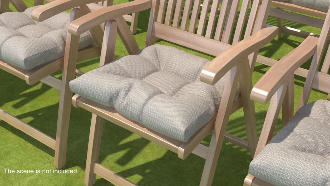 Chair Pad Gray 3D model