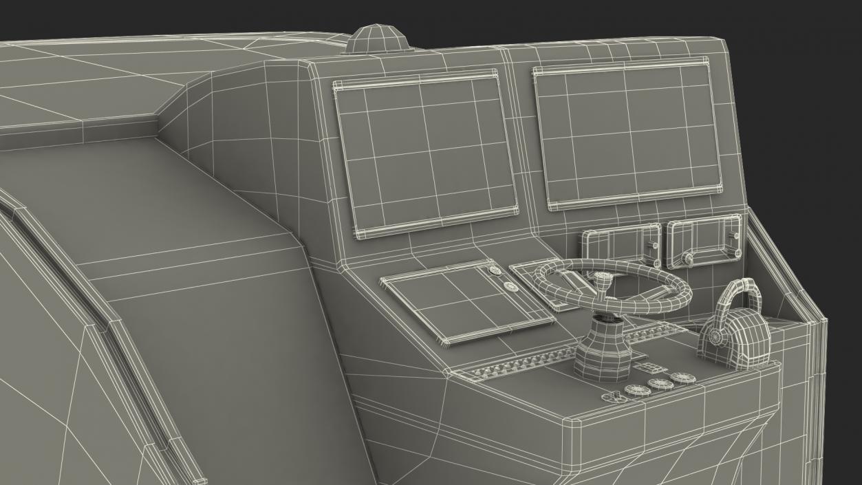 Motor Boat Control Panel 3D model