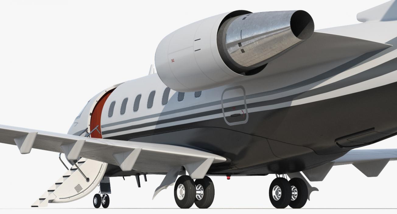 3D Business Jet Bombardier Challenger 604 Generic