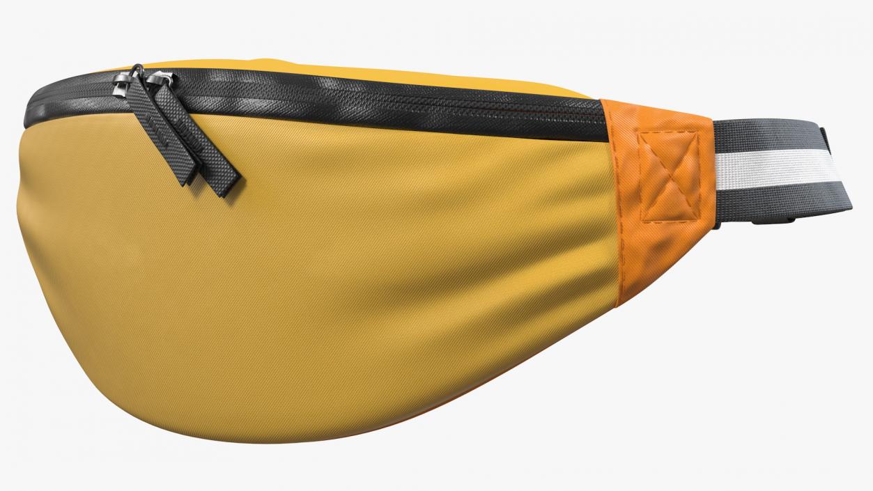 Sport Waist Bag Orange 3D