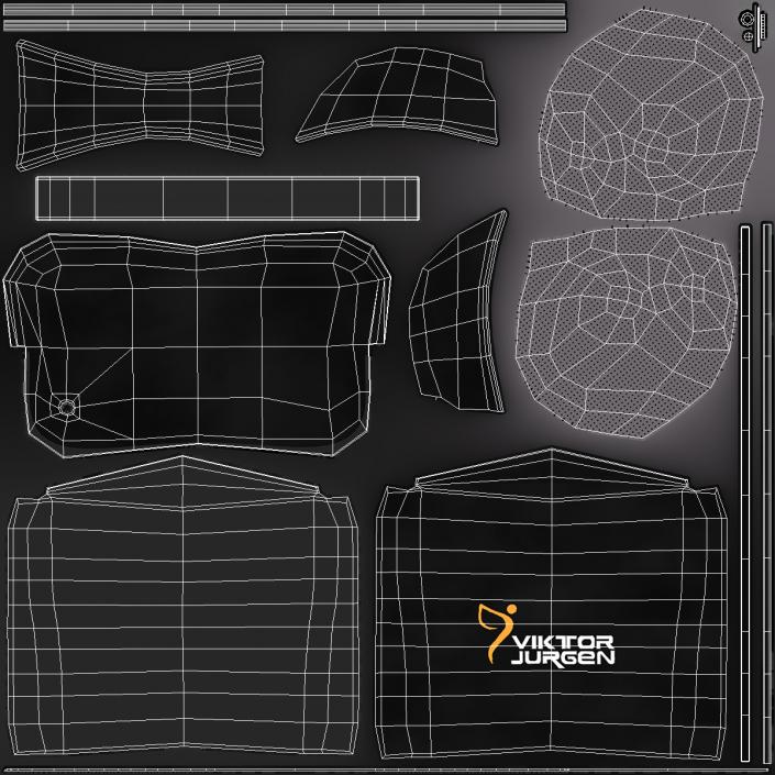 3D Viktor Jurgen Massage Pillow Open model