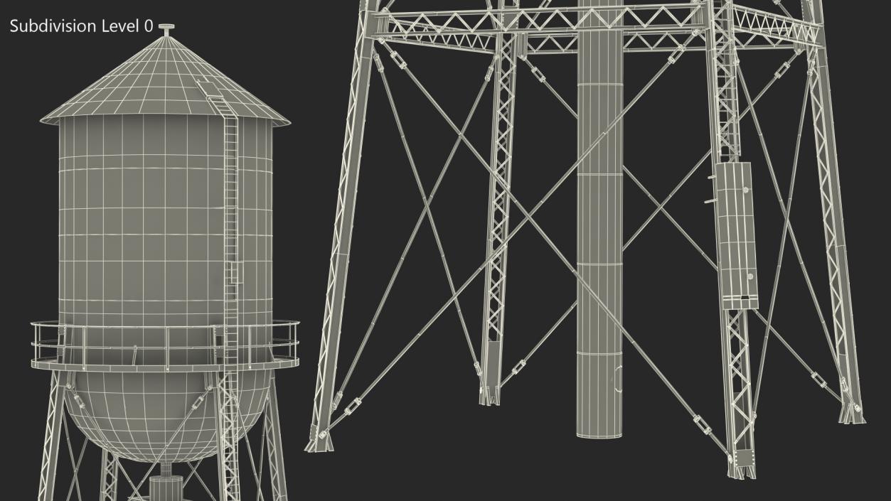 3D model Old Water Tower