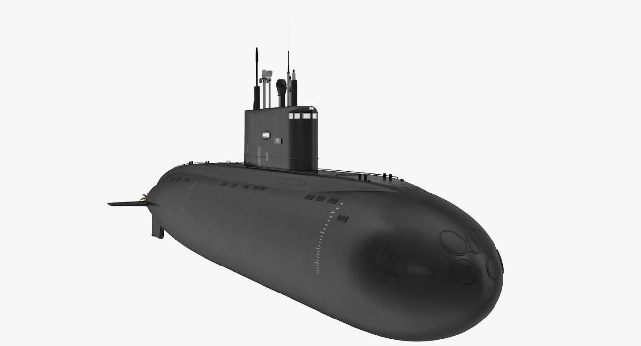 Diesel Electric Submarine Kilo Class Russian 3D model