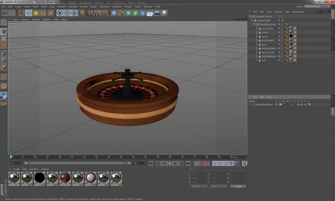 Roulette Wheel 3D model