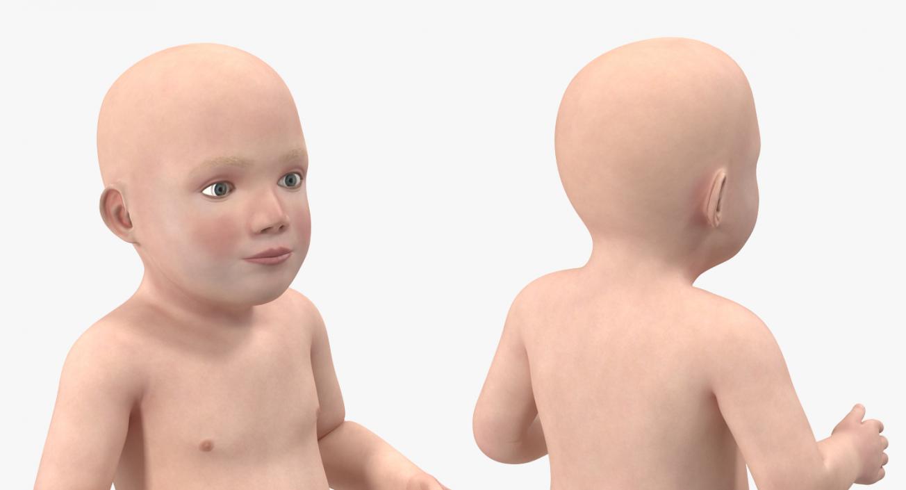 Baby Boy Standing 3D