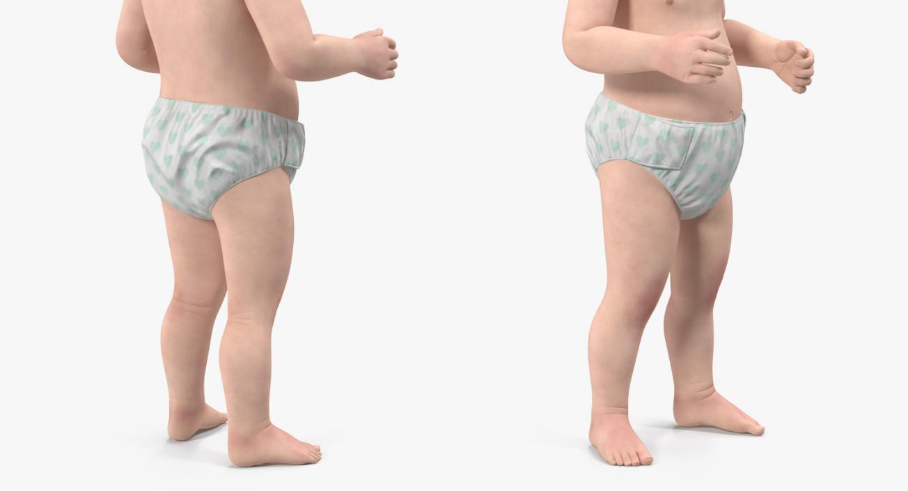 Baby Boy Standing 3D
