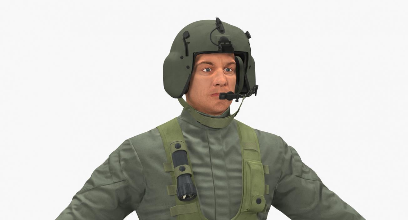 US Military Pilots Collection 3D model