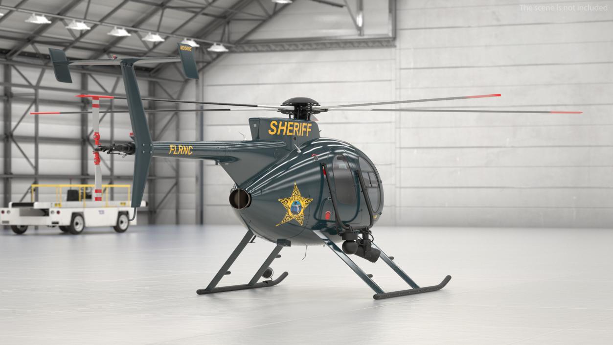 3D MD 500E Sheriff Helicopter