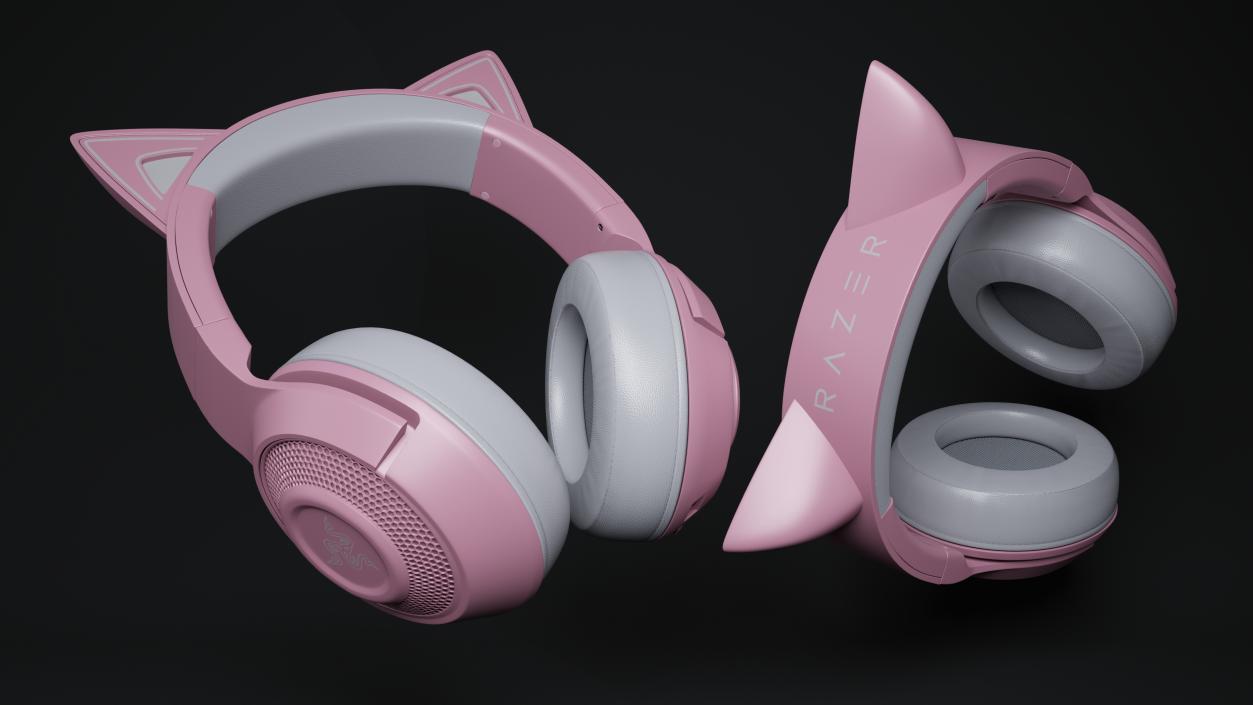 Wireless Razer Kraken Headphones BT Kitty Edition 3D model