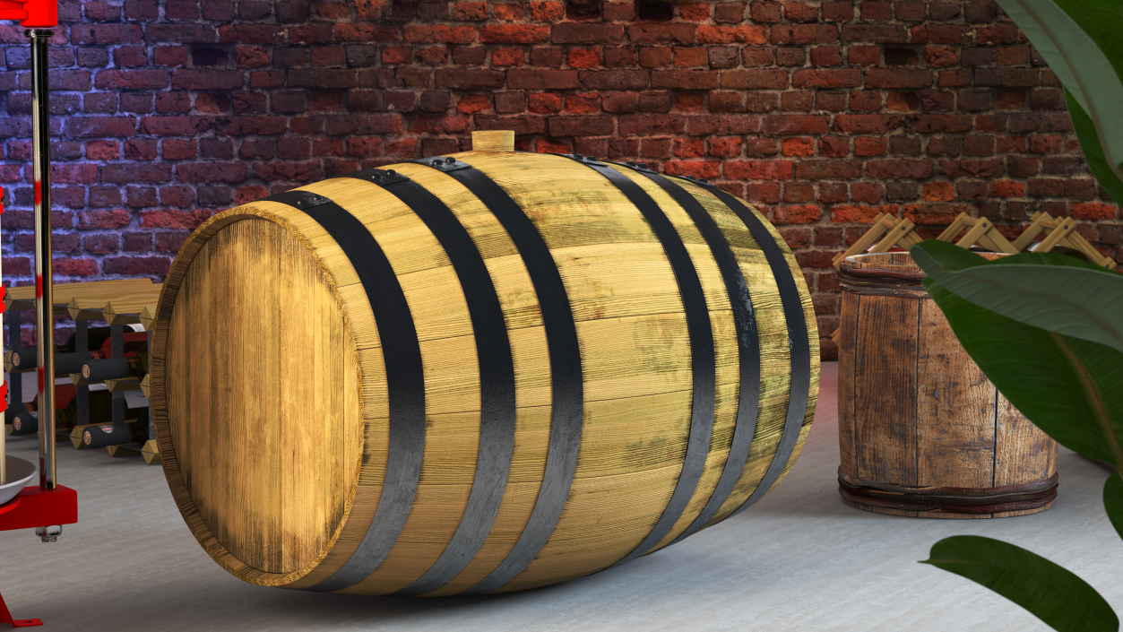 Whiskey Barrel 3D model