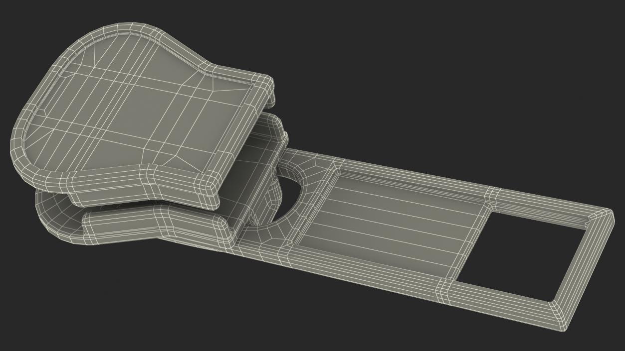 Zipper Slider Metal 3D model