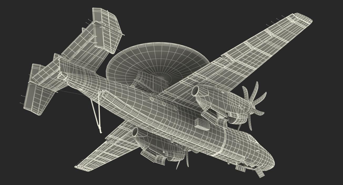 3D Grumman E-2 Hawkeye Tactical Early Warning Aircraft
