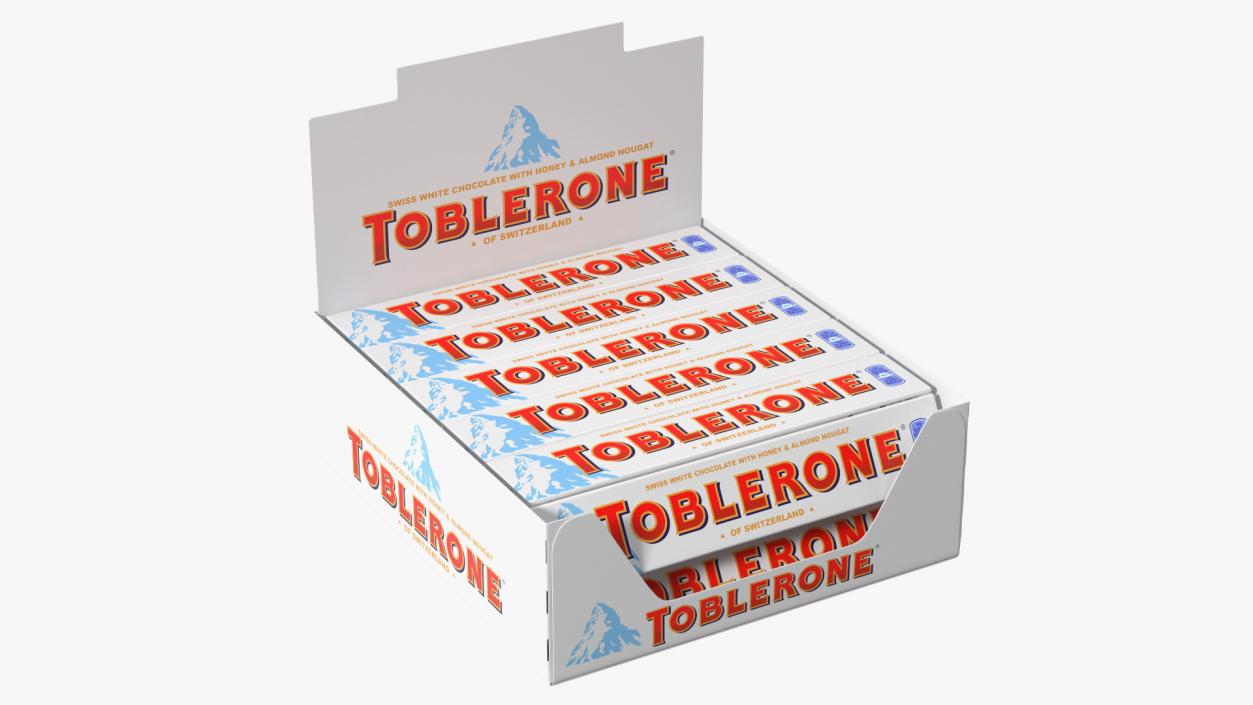 3D model Toblerone White Chocolates Box