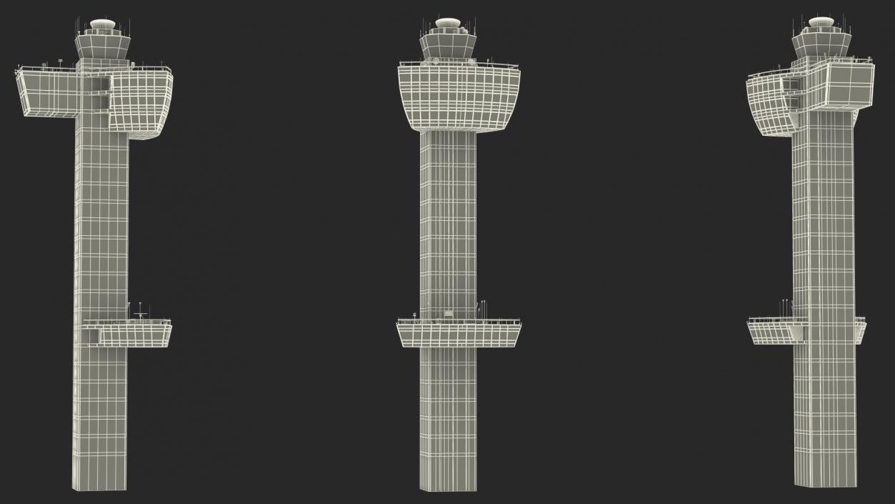 3D model Air Traffic Control Tower