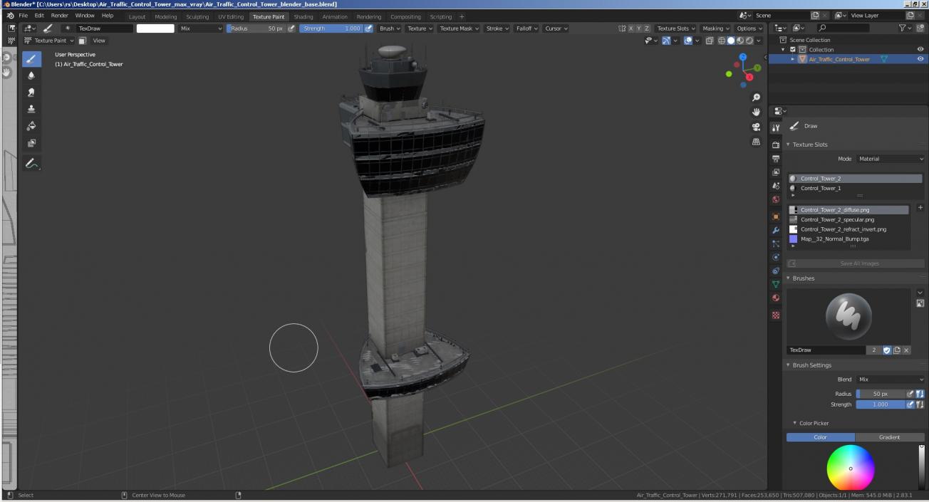 3D model Air Traffic Control Tower