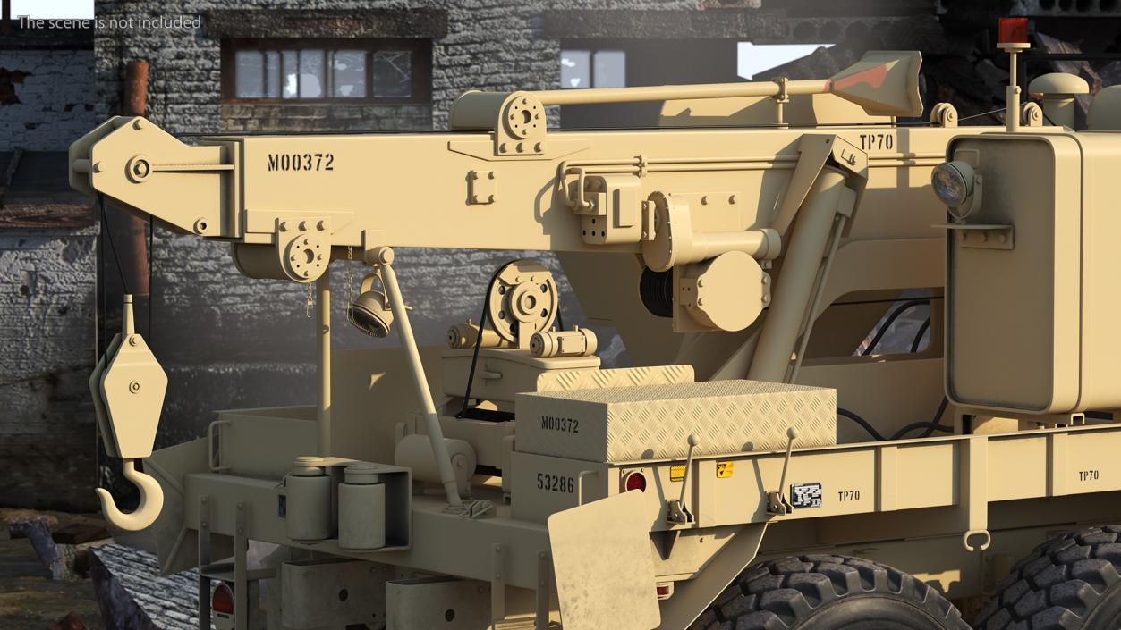 M939 Military Wrecker Light Rigged 3D model