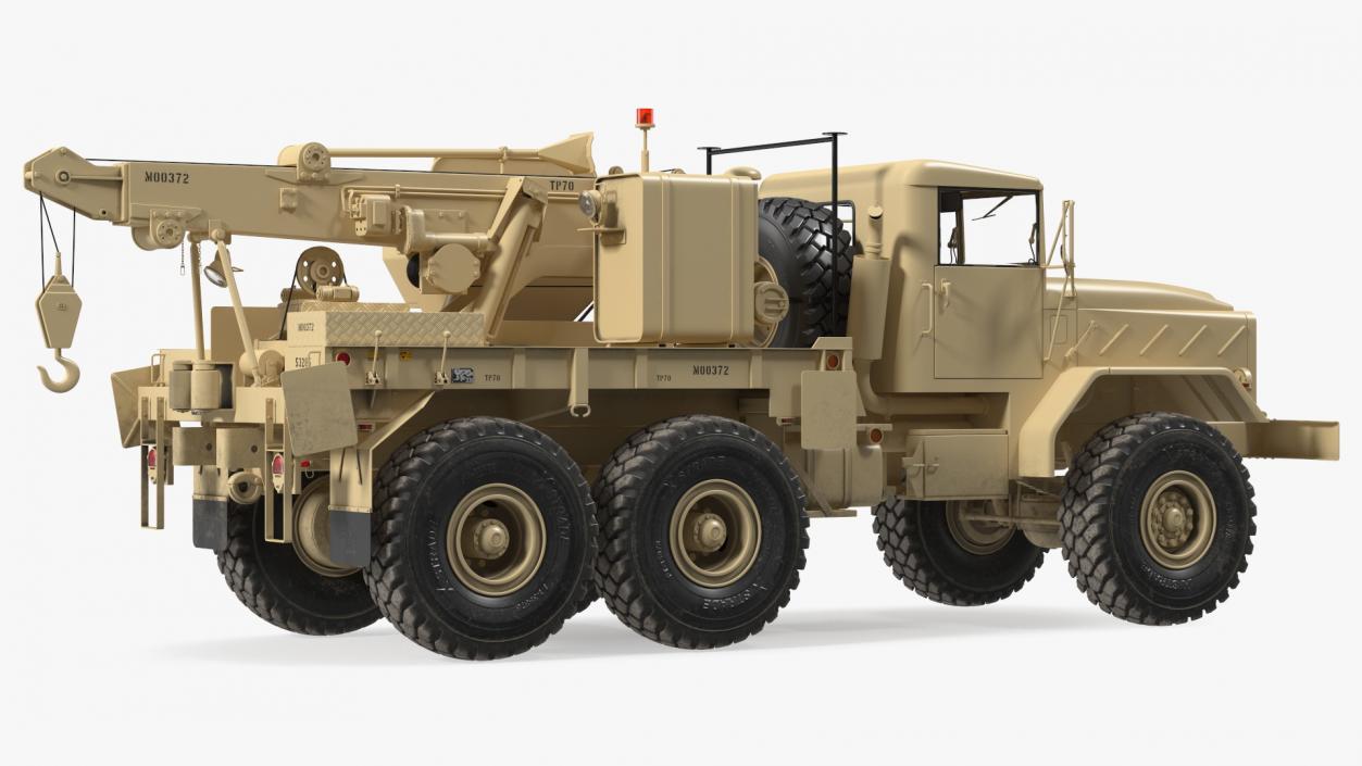 M939 Military Wrecker Light Rigged 3D model
