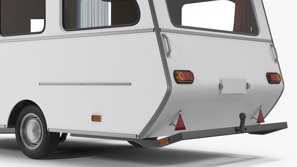3D model Vintage Caravan Generic Rigged