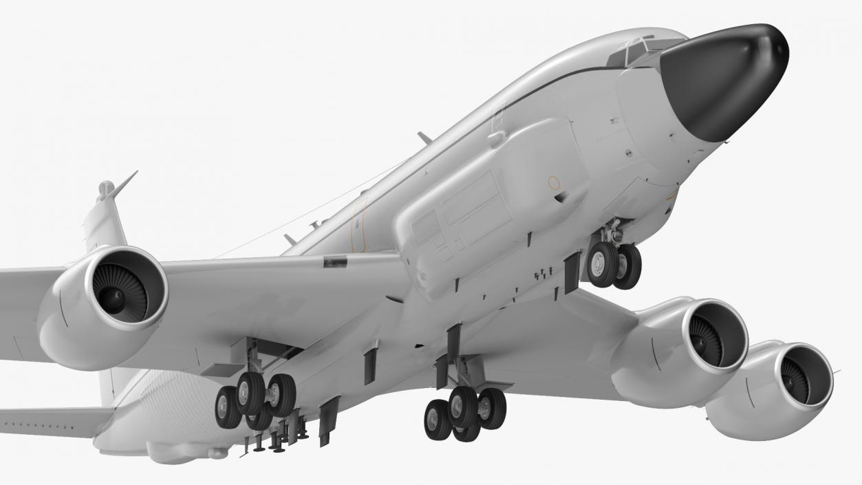 3D Boeing RC-135 Large Reconnaissance Aircraft model