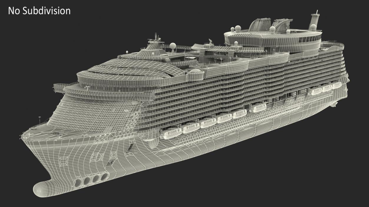 Oasis Class Cruise Ship Symphony of The Seas 3D model