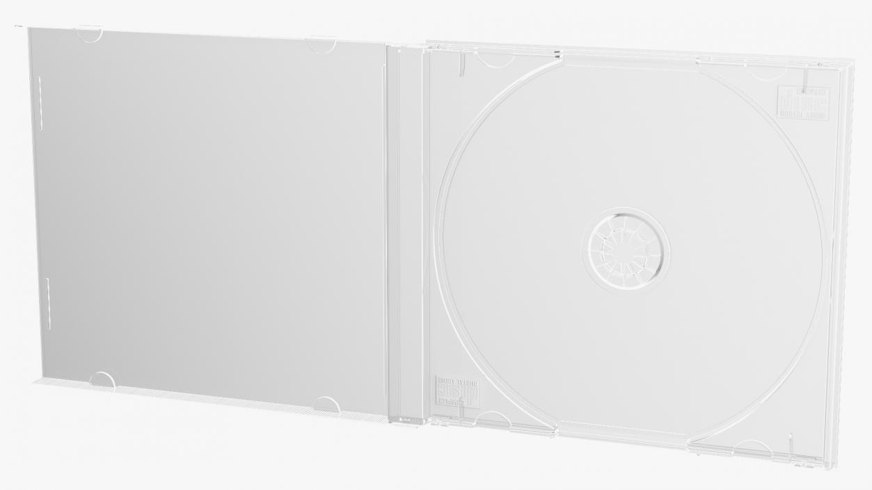 3D Single CD Jewel Case Clear
