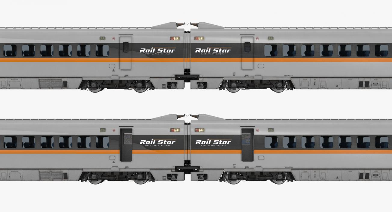 3D Speed Trains Collection model