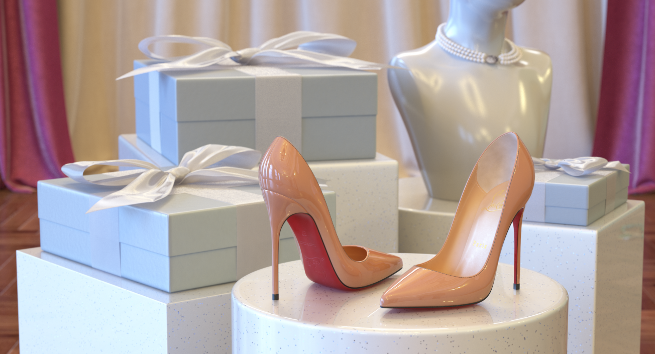 3D Christian Louboutin Women Shoes