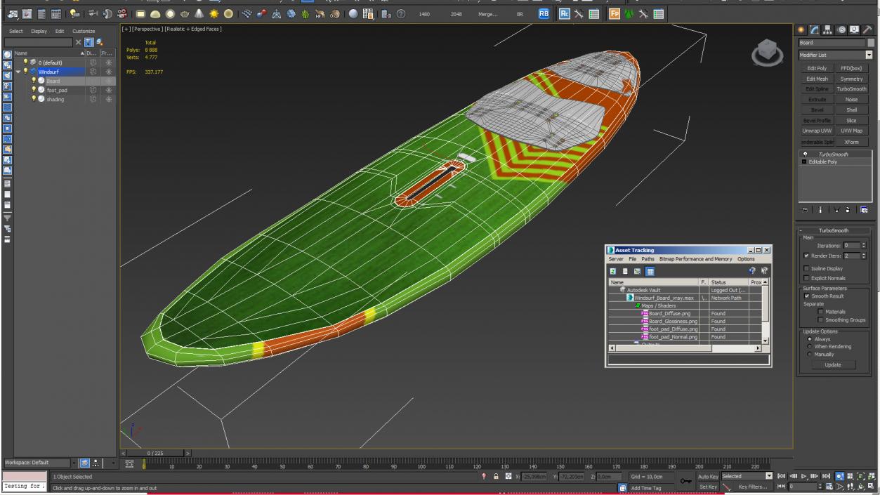 3D model Sport Windsurf Board