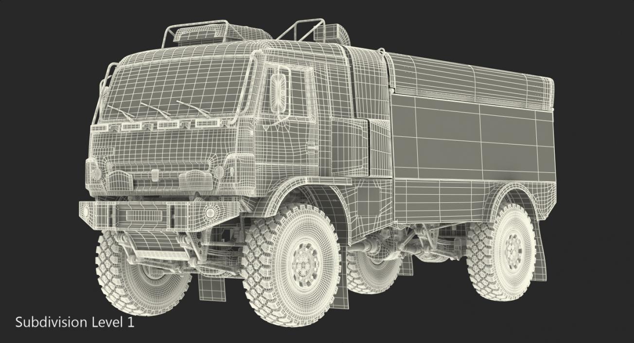 KAMAZ Dakar Racing Truck 4326 VK Rigged 3D model