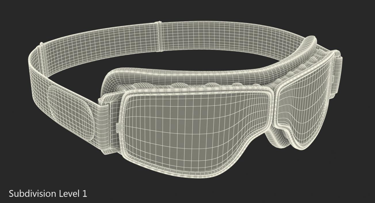 Black Pilot Goggles 3D model