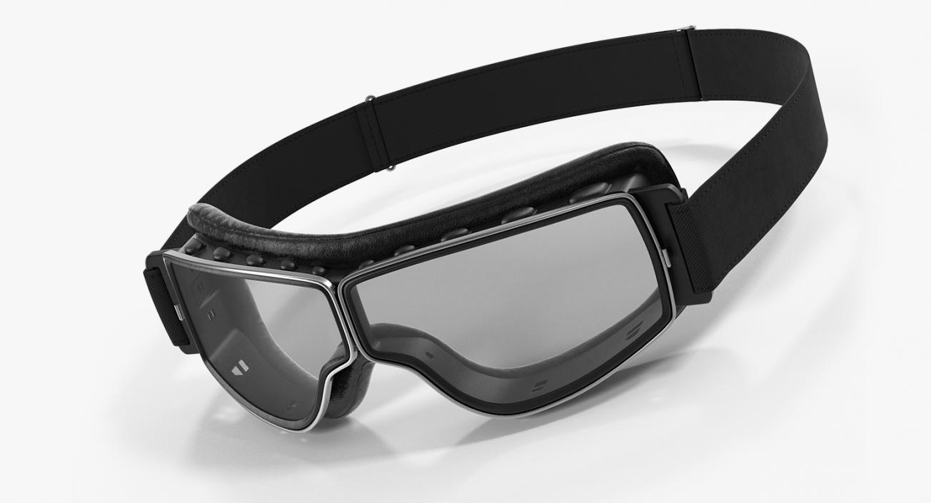 Black Pilot Goggles 3D model