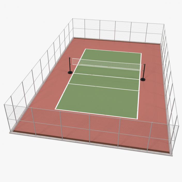 Outdoor Volleyball Court 3D model