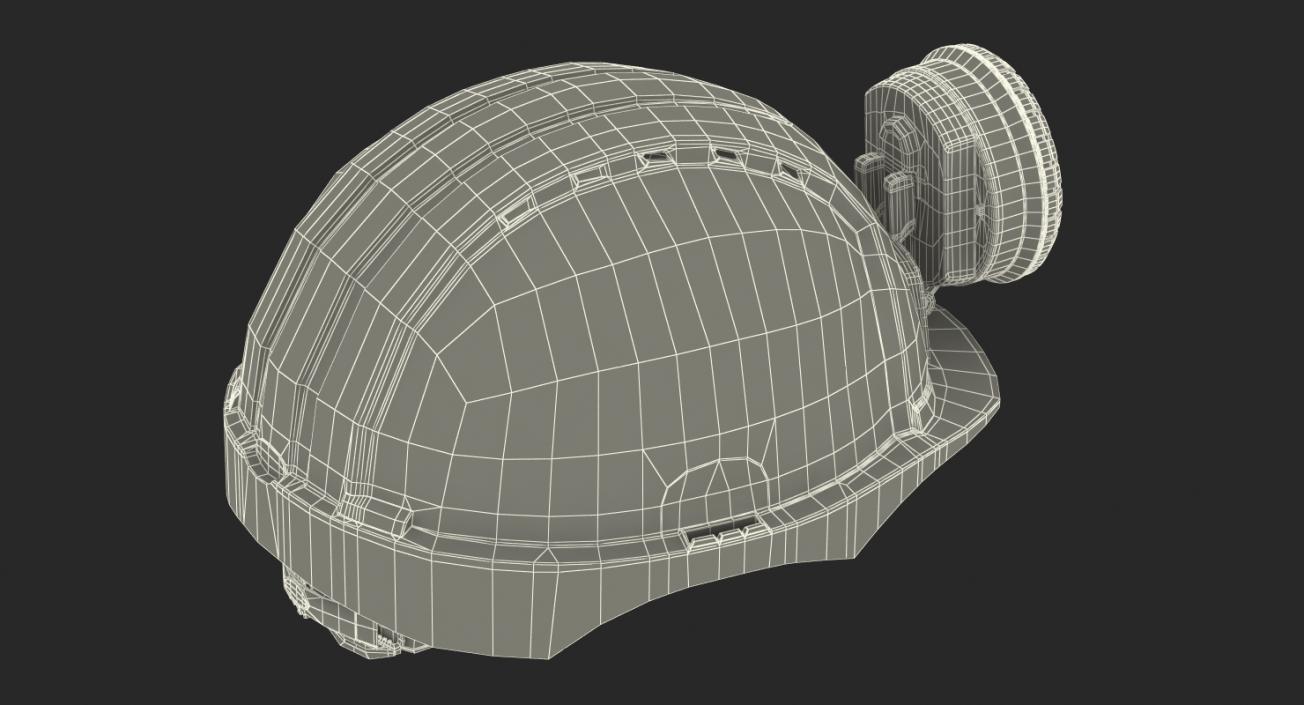 Miner Helmet With Lamp 3D