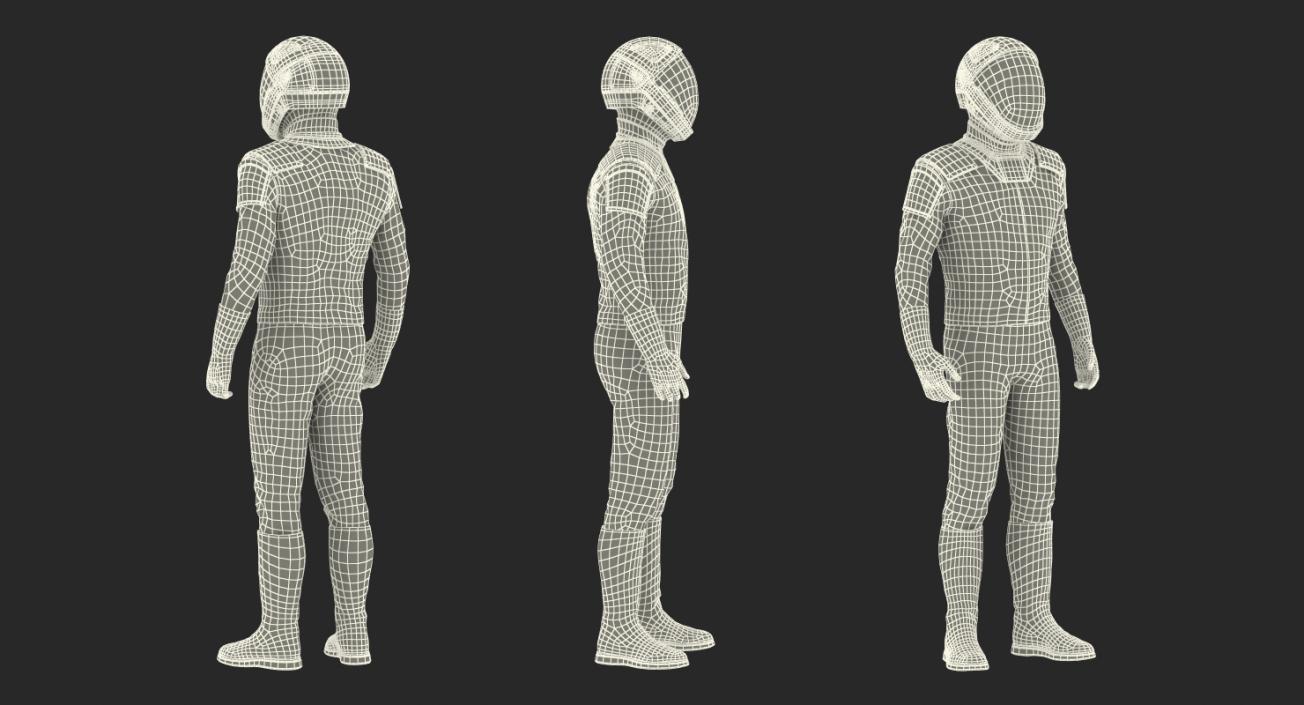 3D model Futuristic Space Suit Standing Pose