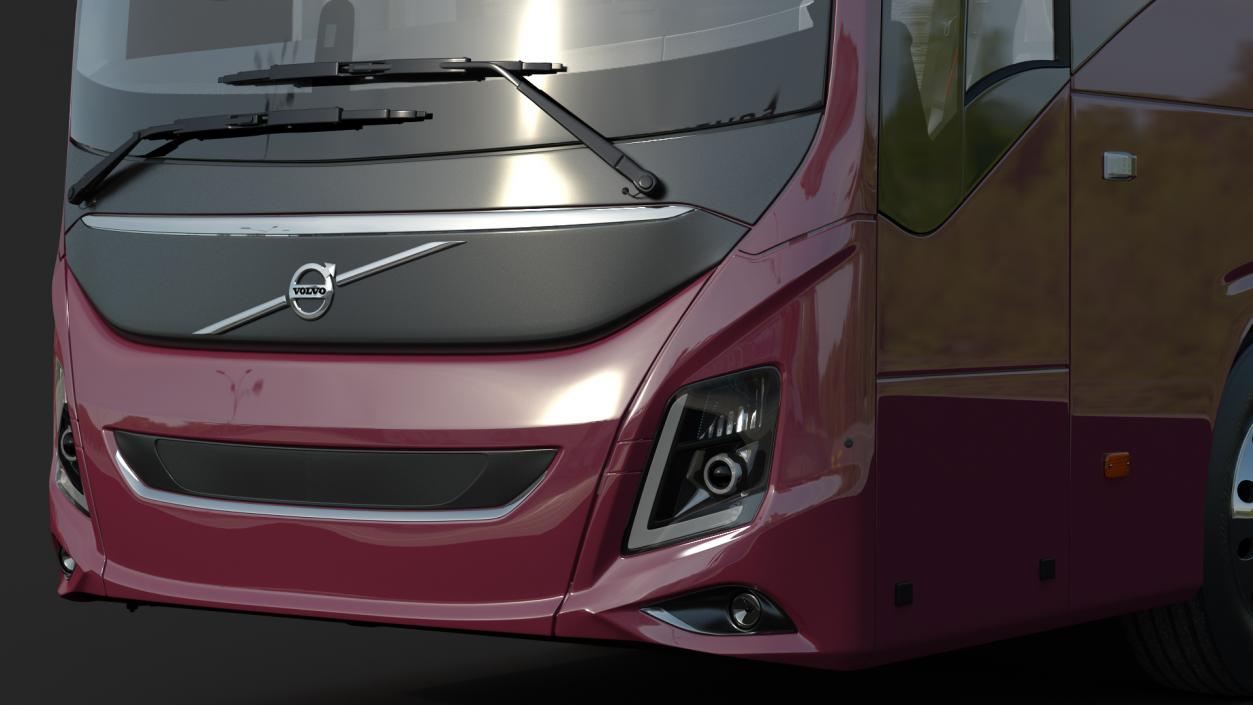 3D Volvo 9900 Bus Rigged