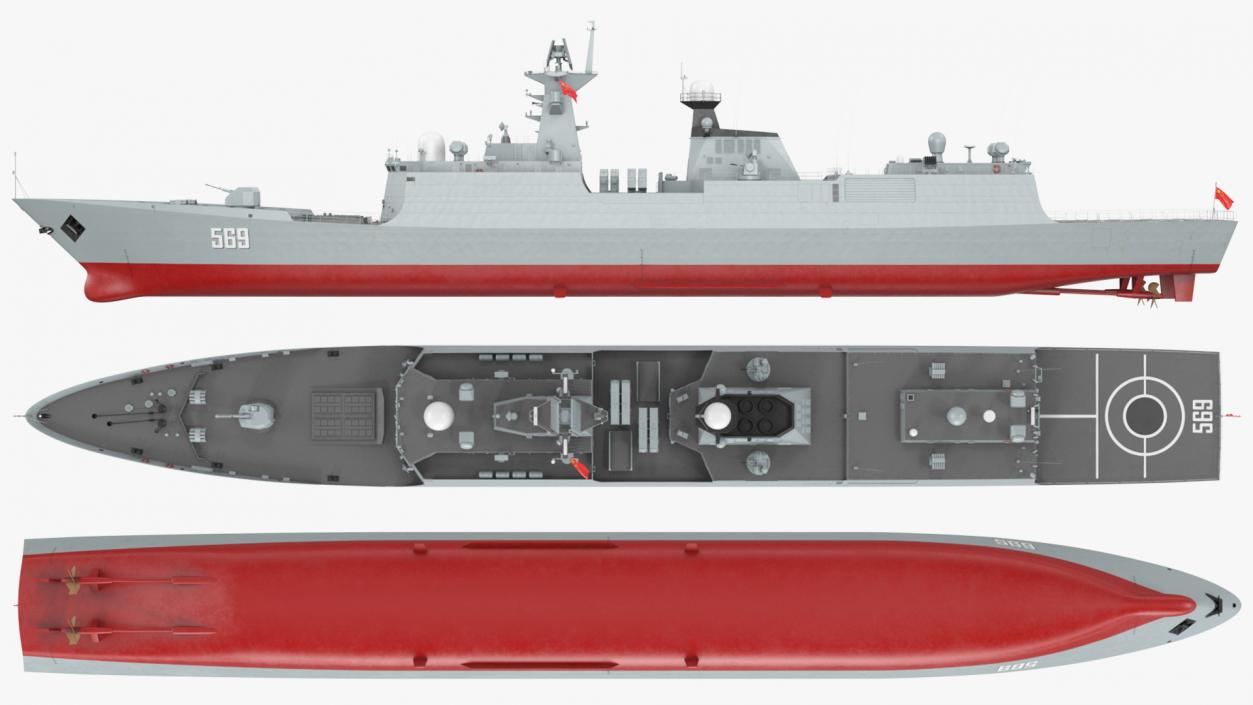 Type 054A Frigate 3D