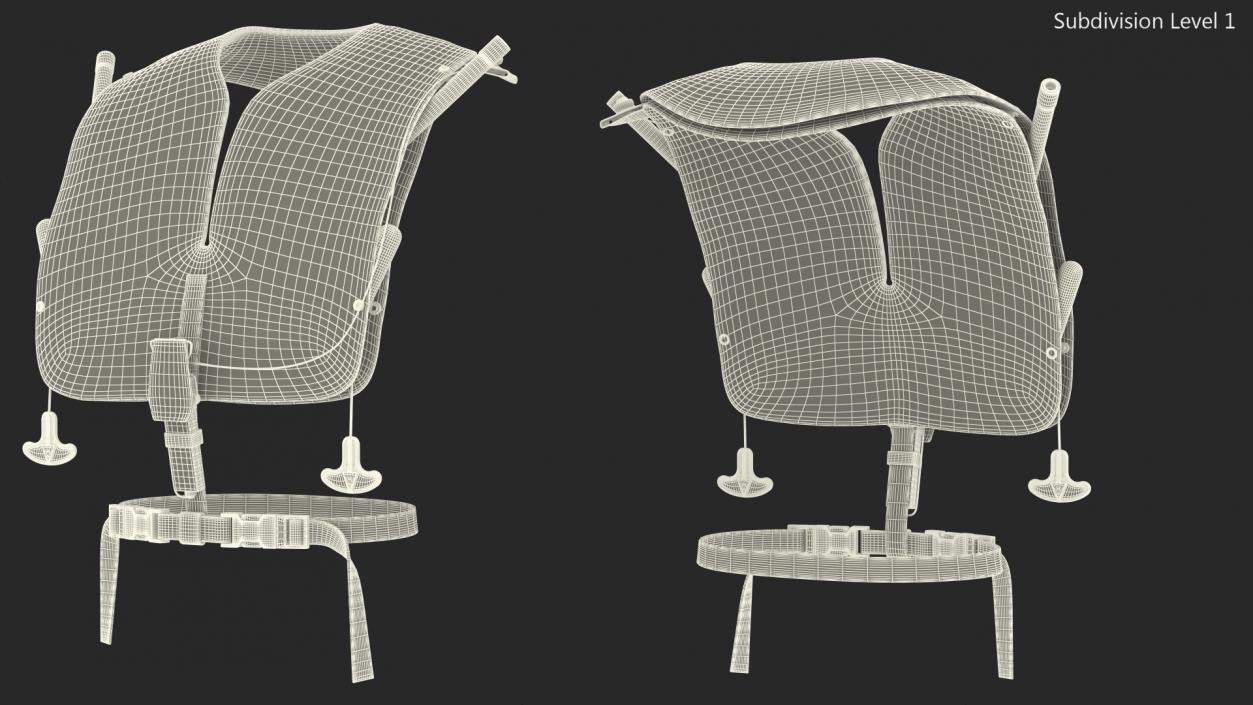 3D Aircraft Dual Cell Life Vest model