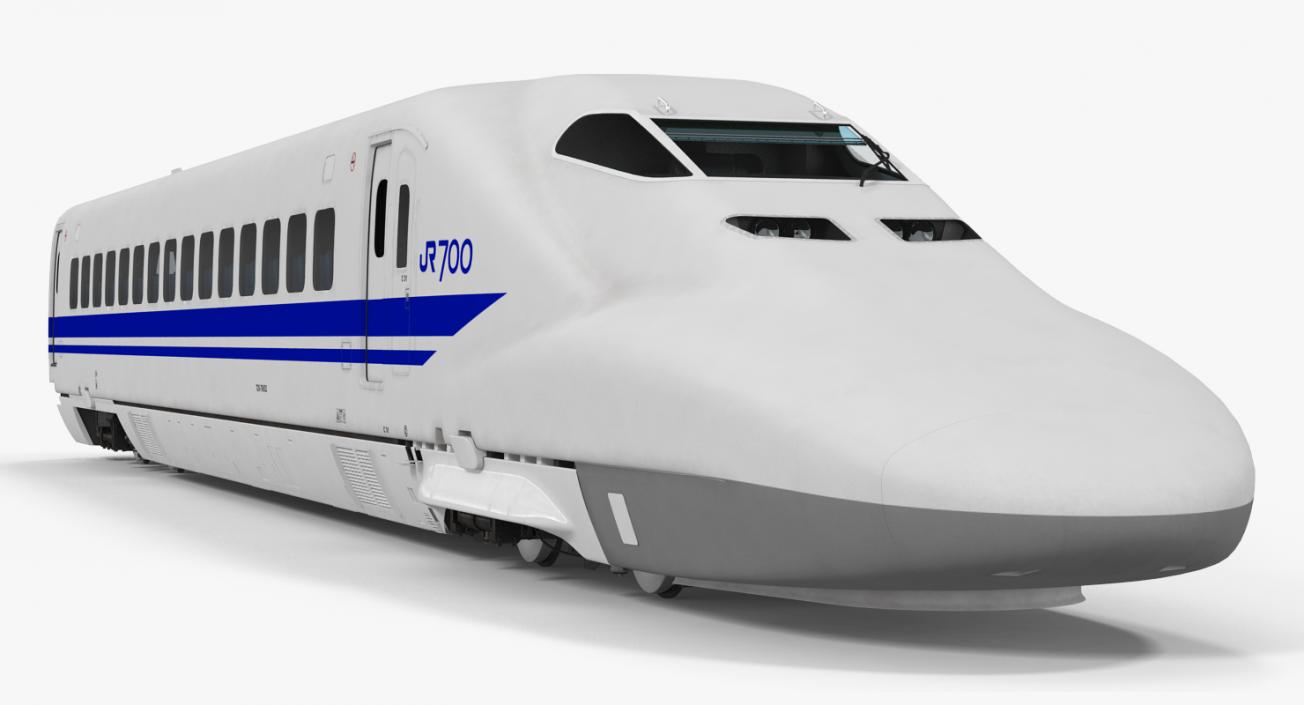 3D Bullet Train JR700 Locomotive Japan Railways Rigged